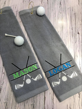 Load image into Gallery viewer, Golf Towel - Golf Clubs